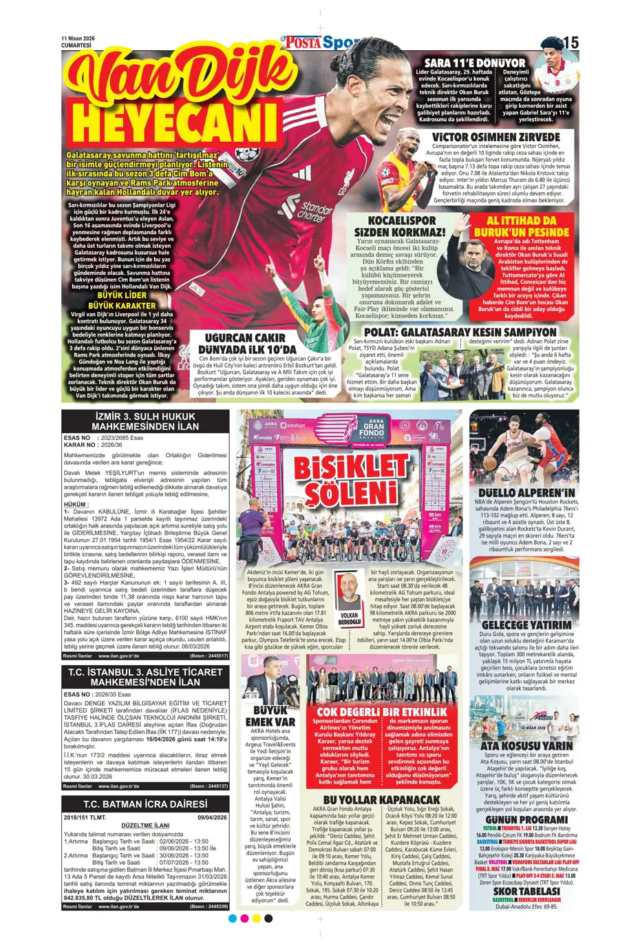 "Devler Osimhen için sırada" | Sporun manşetleri - 17
