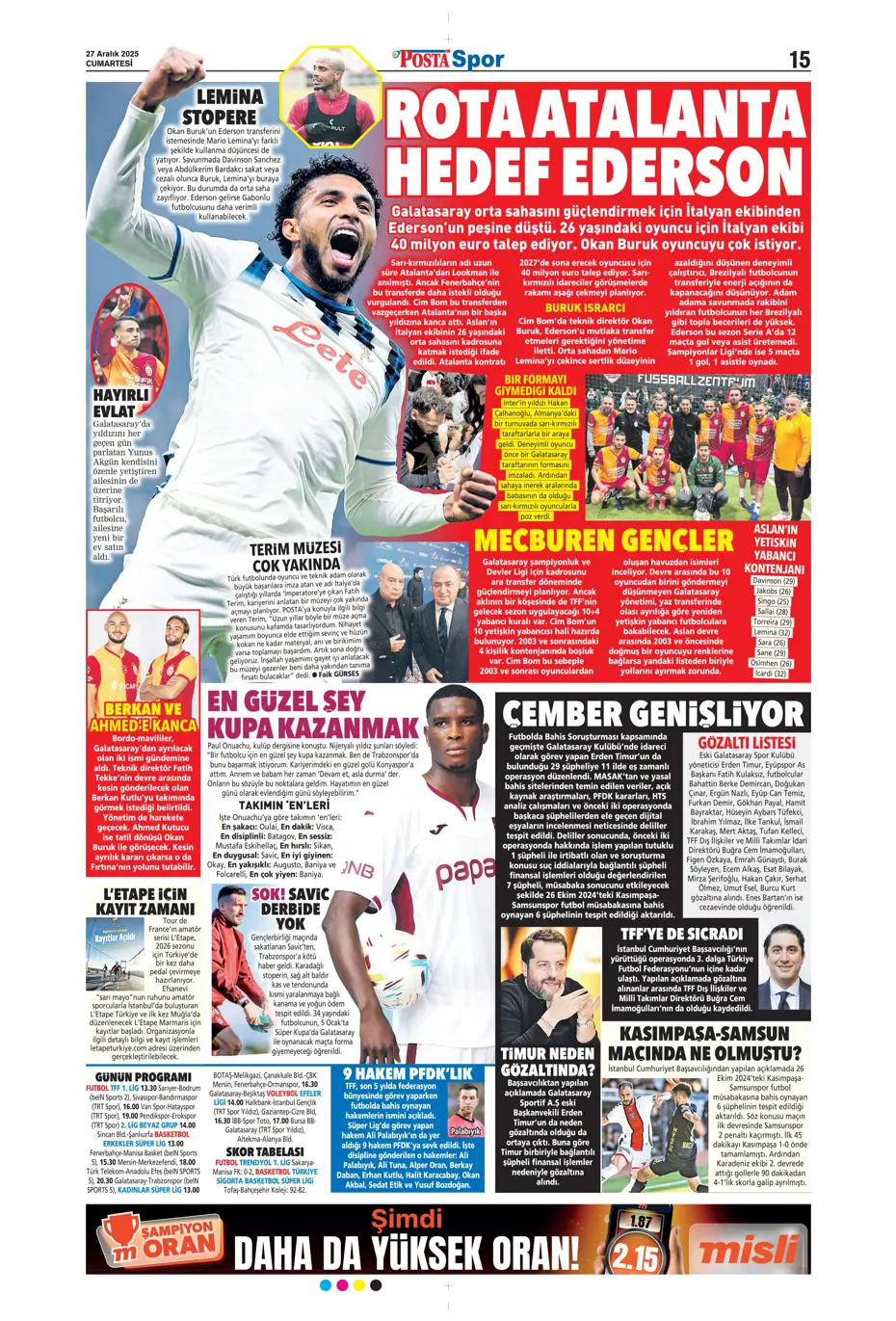 "Fenerbahçe'de 7 ayrılık birden" | Sporun manşetleri - 23 "Fenerbahçe'de 7 ayrılık birden" | Sporun manşetleri - 23