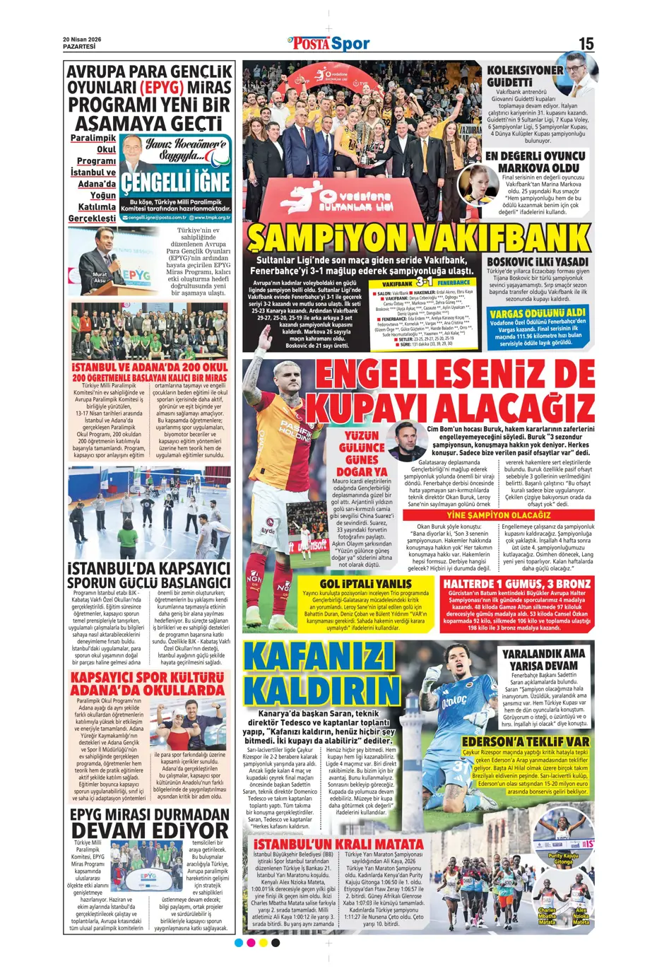 Eyvah! Gabriel Sara için geliyorlar | Sporun manşetleri - 24 Eyvah! Gabriel Sara için geliyorlar | Sporun manşetleri - 24