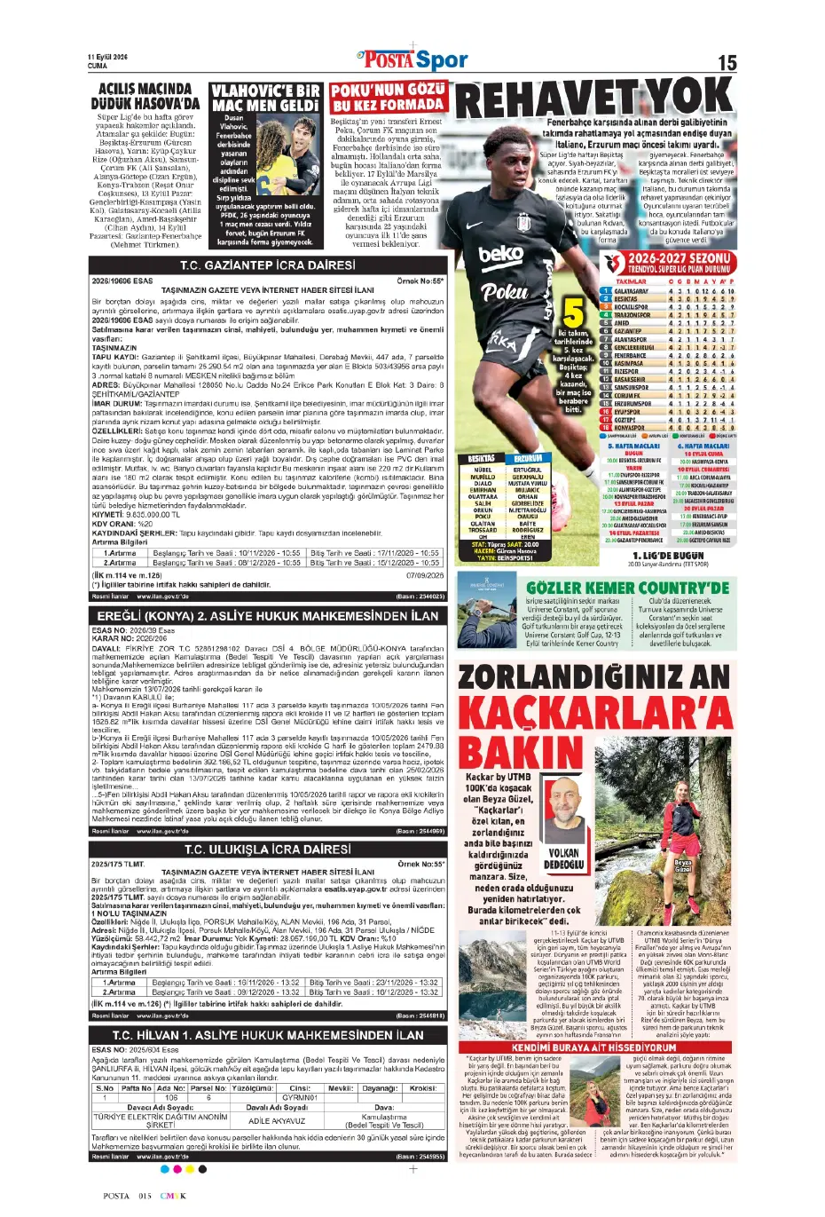 "İsmail Kartal gitti, geldi" | Sporun manşetleri - 7
