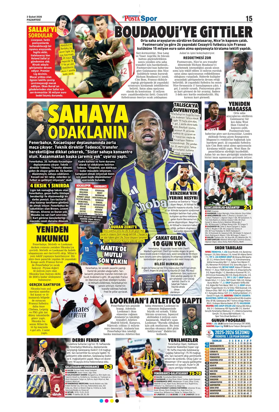 "Lookman peşinata kurban gitti" | Sporun manşetleri - 16