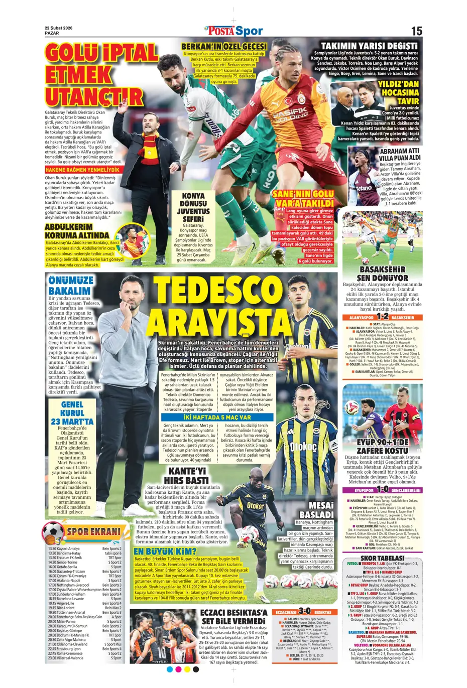 "Beklenen golcü Sörloth" | Sporun manşetleri - 25