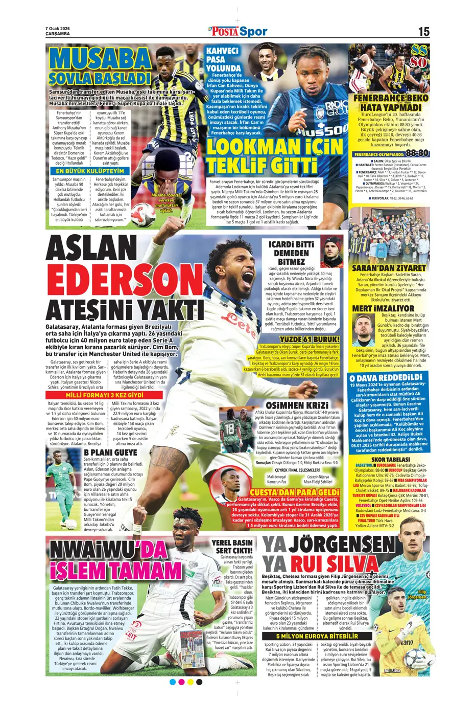 "İrfan Can Kahveci bugün resmi imzayı atacak" | Sporun manşetleri - 14