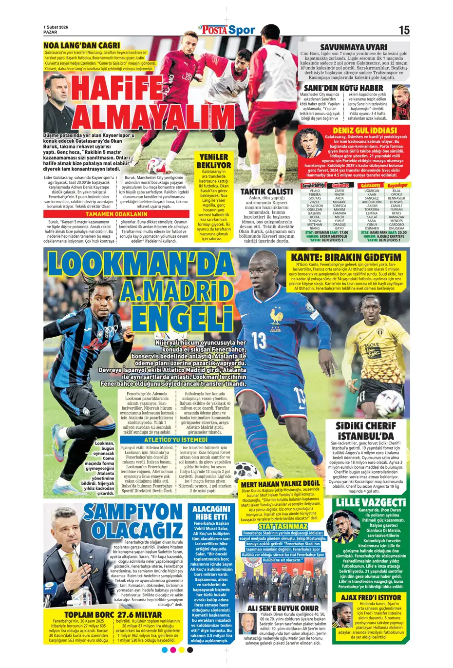 "N'Golo Kante sonunda tamam! Bonservisi belli oldu" | Sporun manşetleri - 21