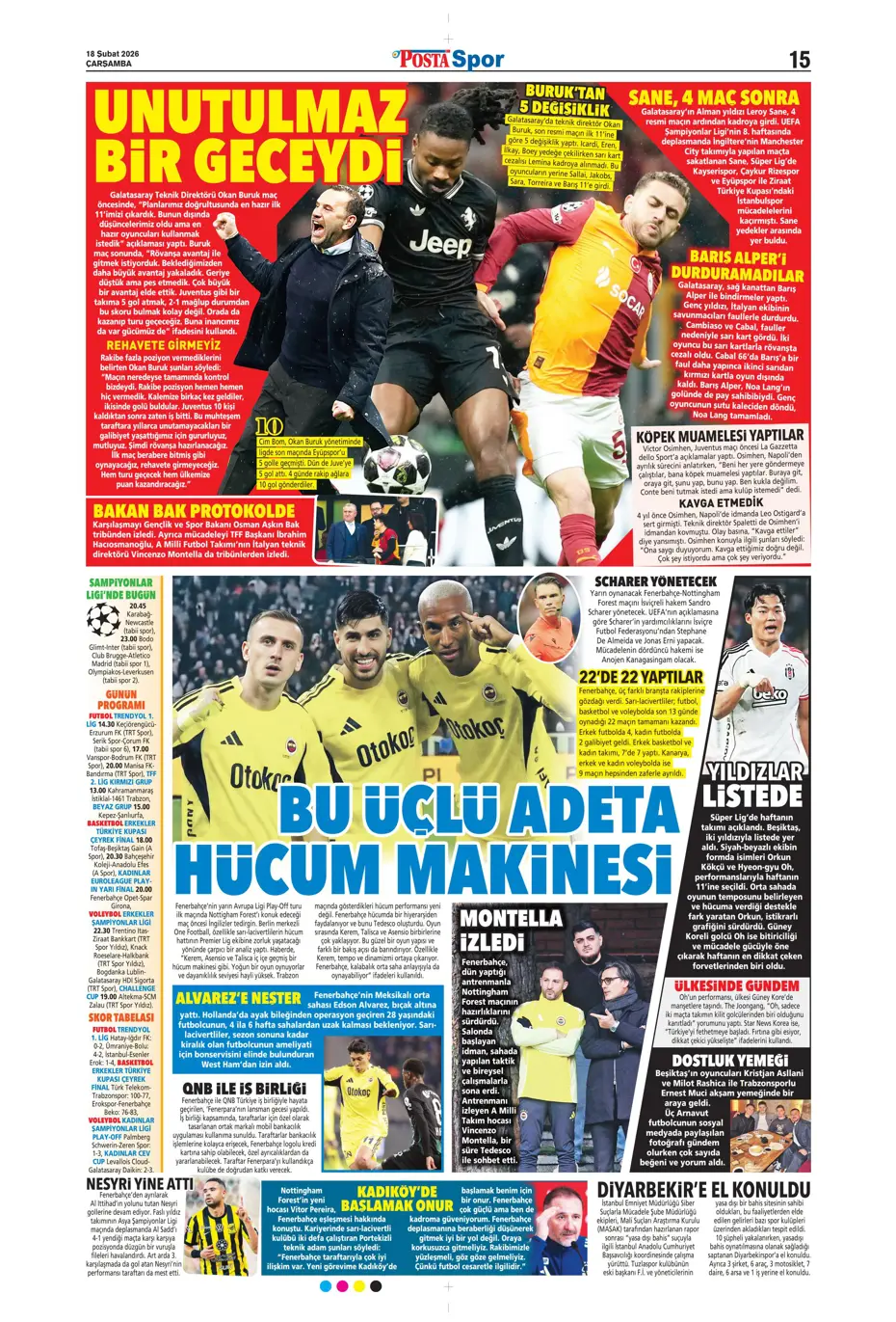 "Aslan Juve'yi perişan etti" | Sporun manşetleri - 22