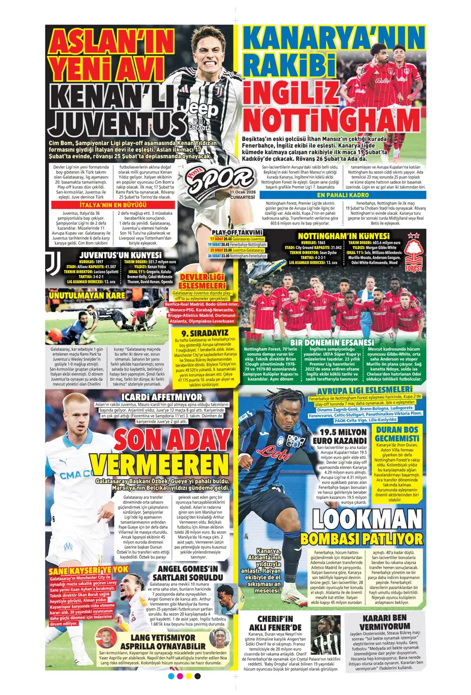 "Lookman, Fenerbahçe'de" | Sporun manşetleri - 14
