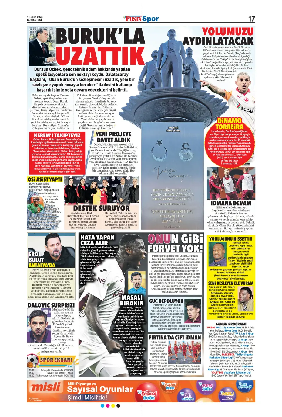 "Sergen Yalçın'ın yeni hedefi Çağlar Söyüncü" | Sporun manşetleri - 13