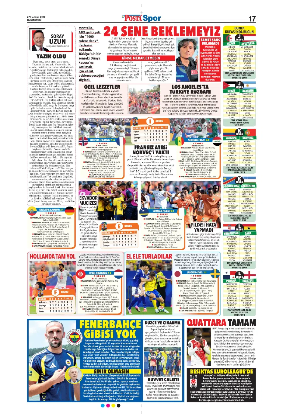 "Fenerbahçe'den bomba hamle: Oyarzabal" | Sporun manşetleri - 9