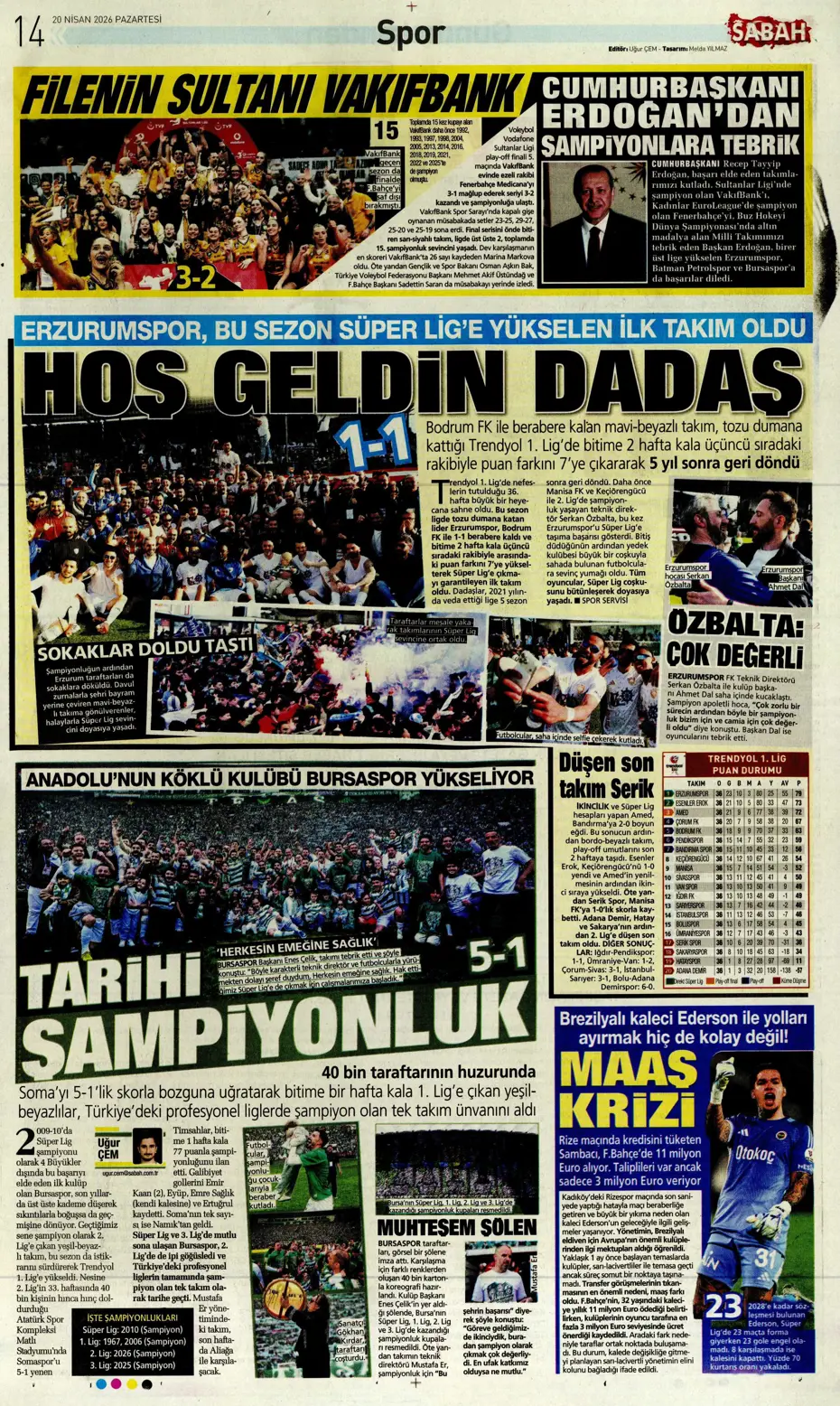 Eyvah! Gabriel Sara için geliyorlar | Sporun manşetleri - 6 Eyvah! Gabriel Sara için geliyorlar | Sporun manşetleri - 6