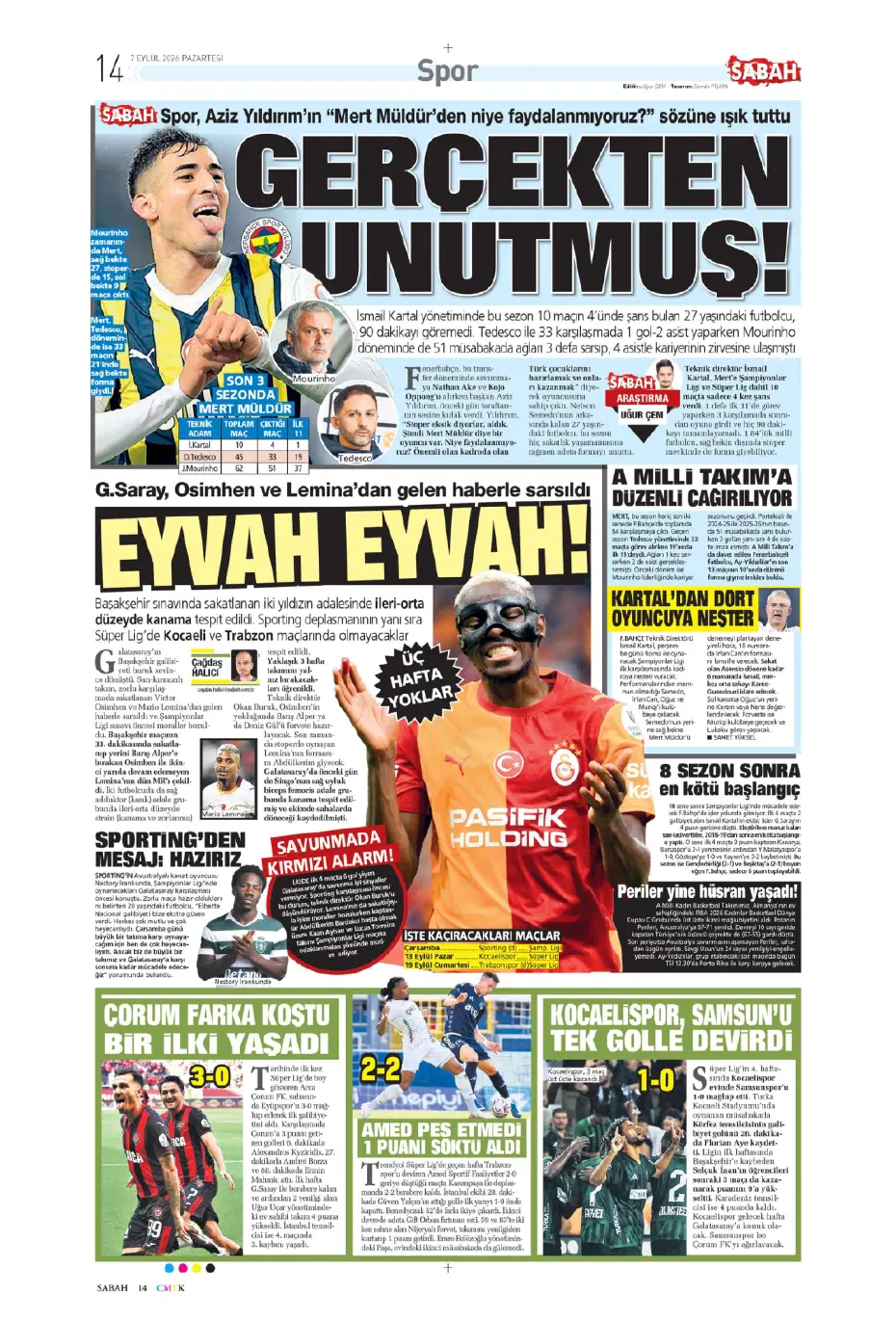 "İsmail Kartal'ın kader virajı" | Sporun manşetleri - 27