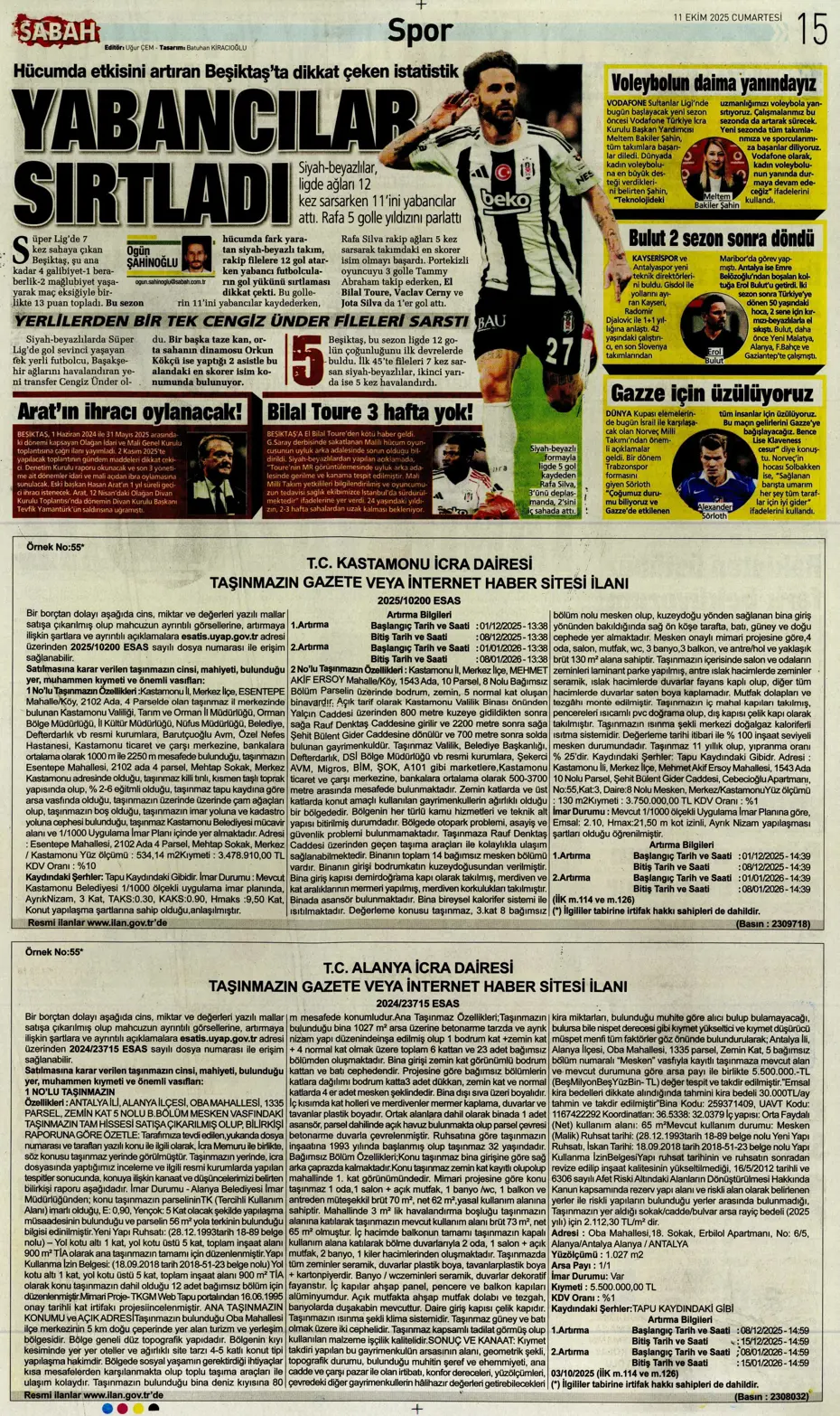 "Sergen Yalçın'ın yeni hedefi Çağlar Söyüncü" | Sporun manşetleri - 12