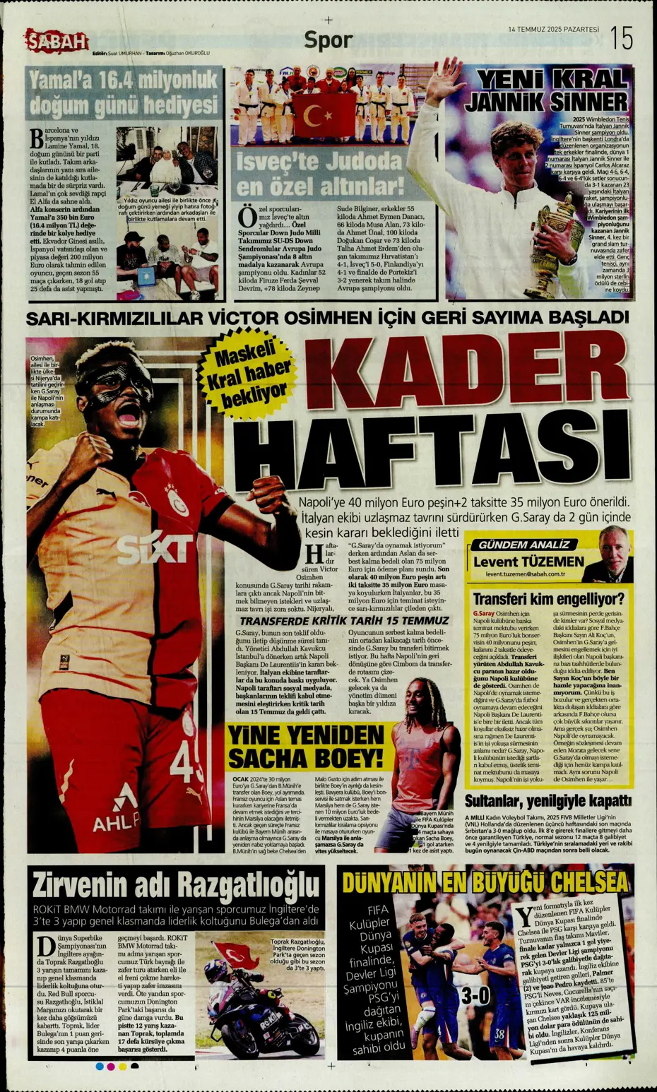 "Marco Asensio Fenerbahçe'de" | Sporun manşetleri - 11