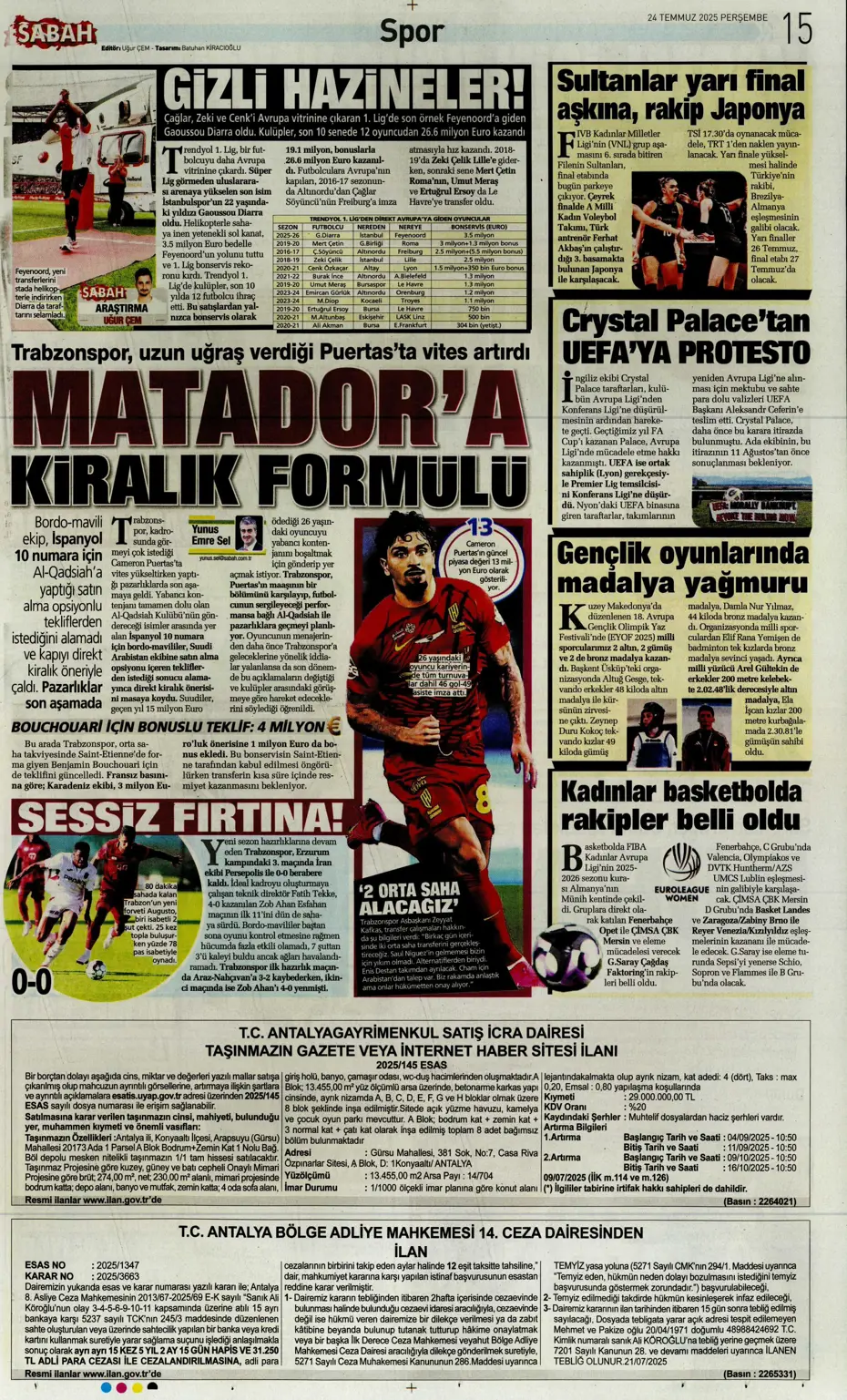 "Enzo Millot Aslan oluyor" | Sporun manşetleri - 13