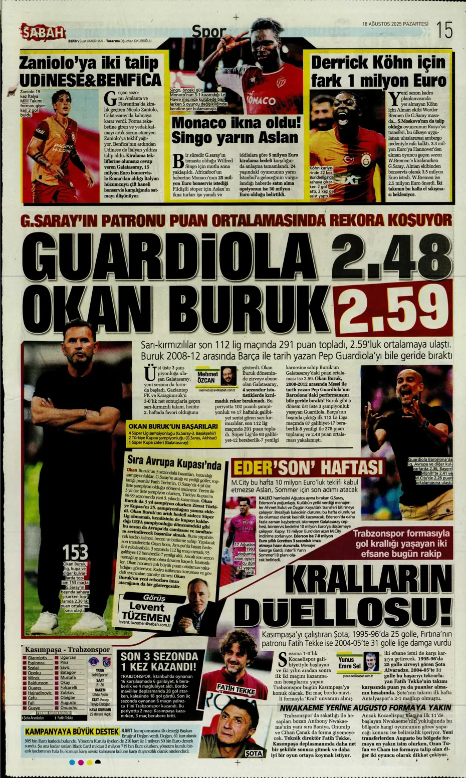 "Galatasaray'dan Antony bombası" | Sporun manşetleri - 13