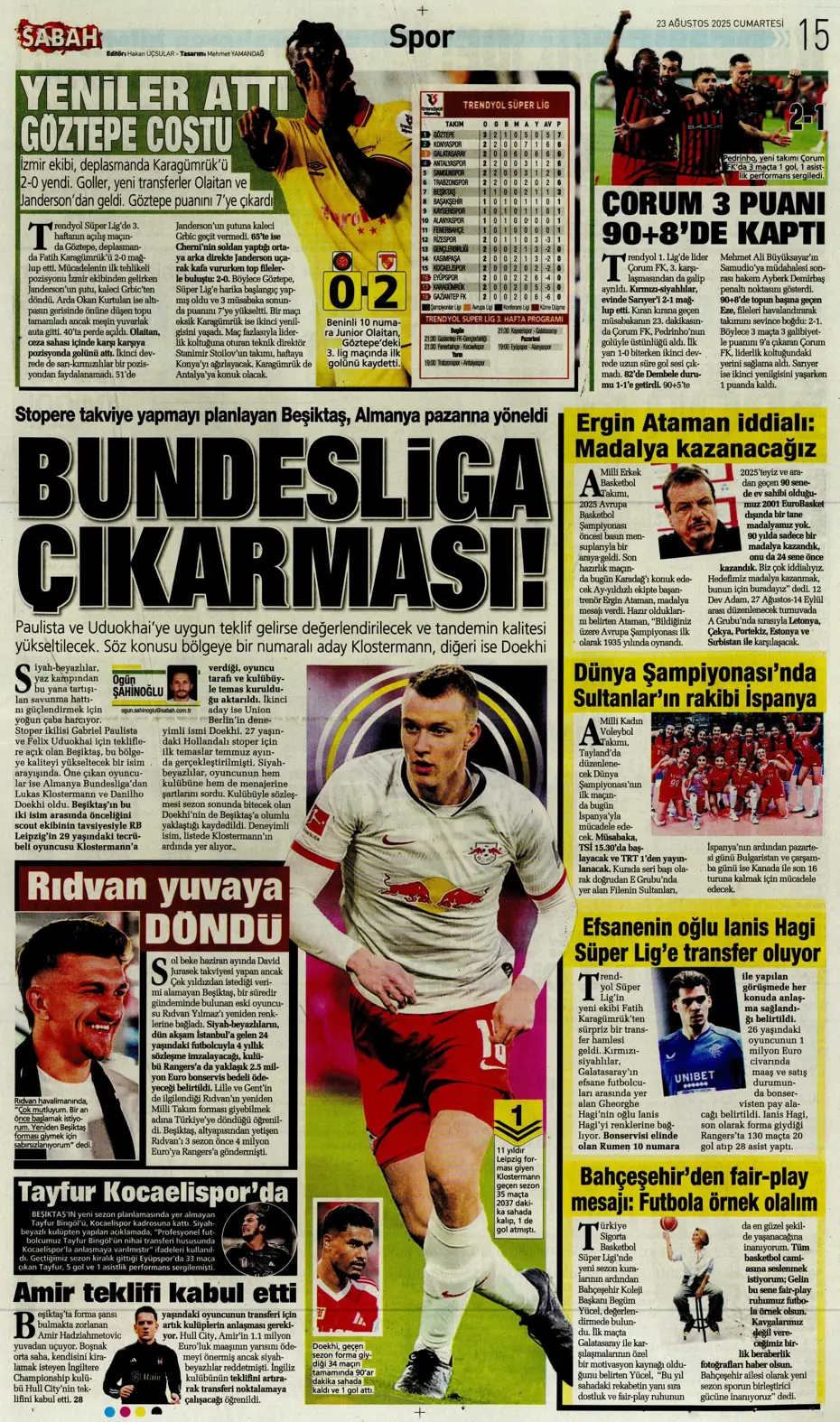 "Beşiktaş'ın hastası Keito Nakamura" | Sporun manşetleri - 12