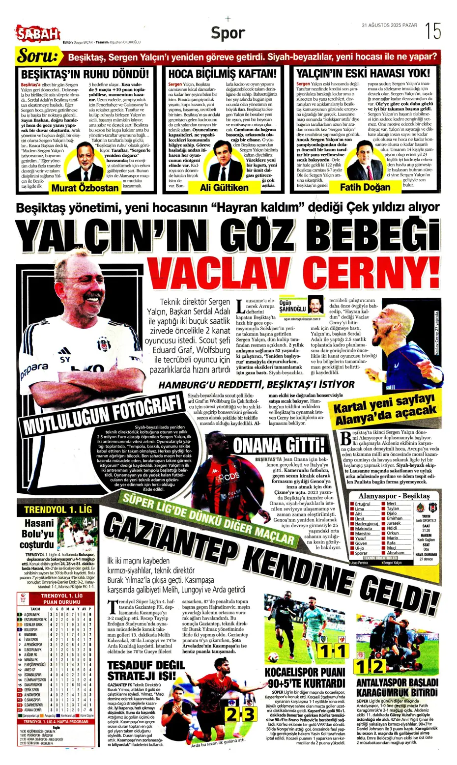 "Roger Schmidt'ten Fenerbahçe kararı" | Sporun manşetleri - 12