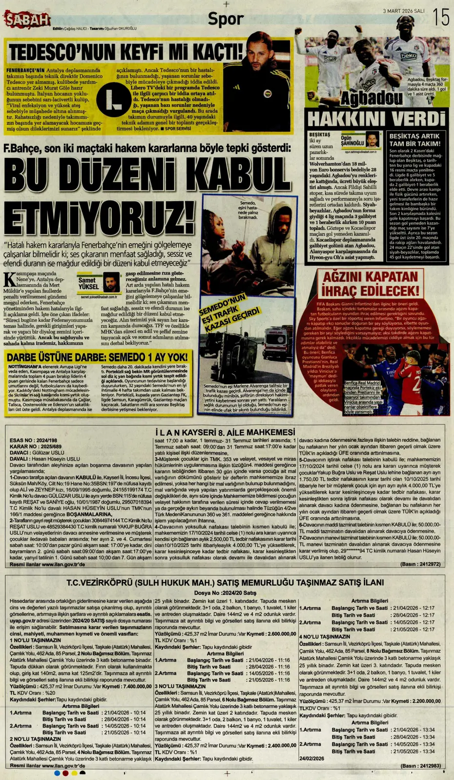 "Eyvah! Skriniar'da Fenerbahçelileri endişelendiren gelişme" | Sporun manşetleri - 8