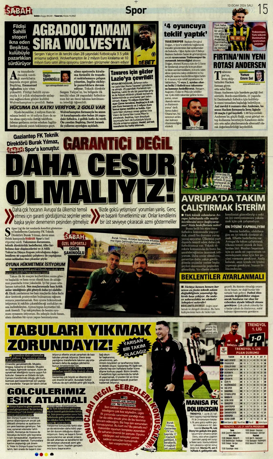 "Elveda! Fenerbahçe'de 20 milyon euroluk ayrılık" | Sporun manşetleri - 18