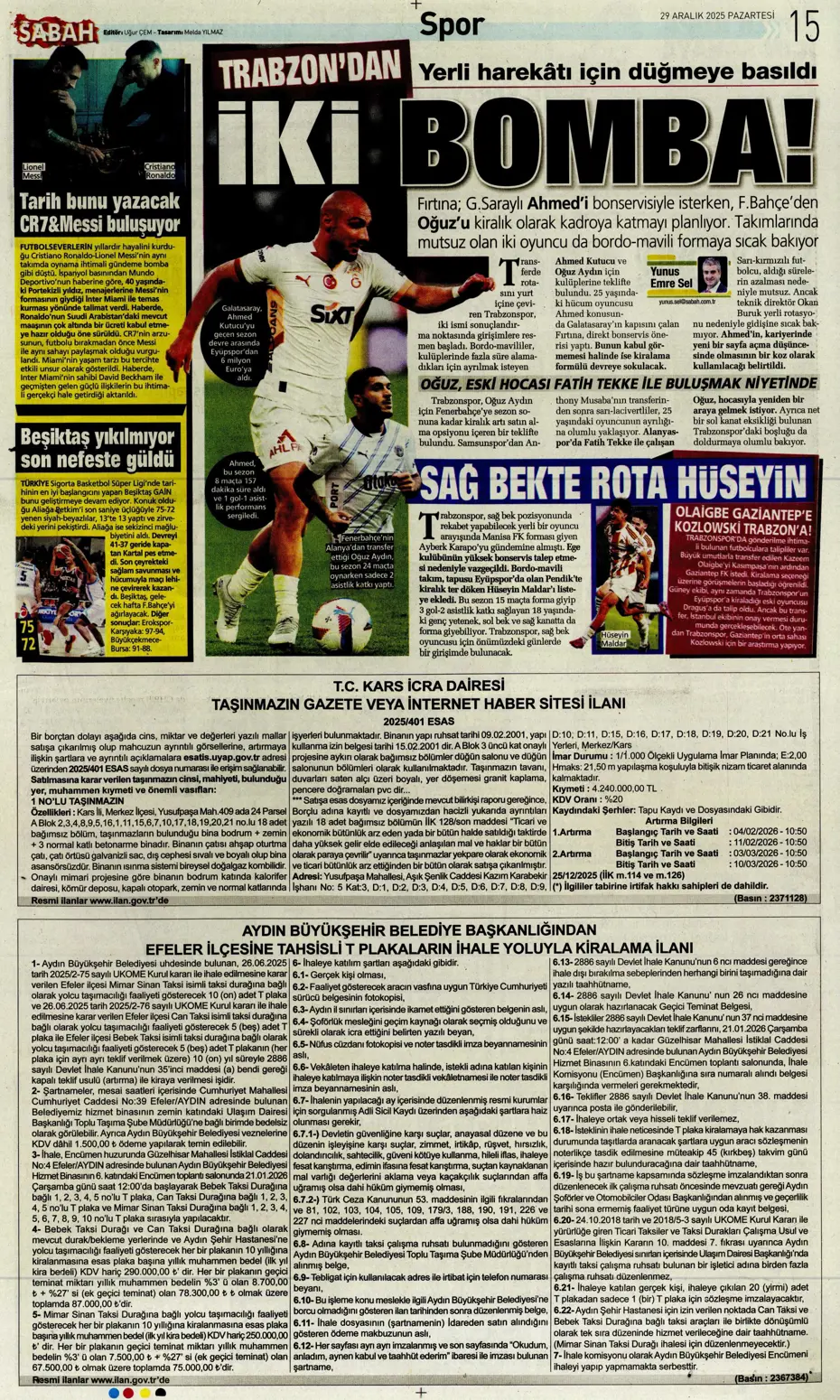 "Fenerbahçe'nin büyük umutlarla transfer ettiği isim Galatasaray'a" | Sporun manşetleri - 2