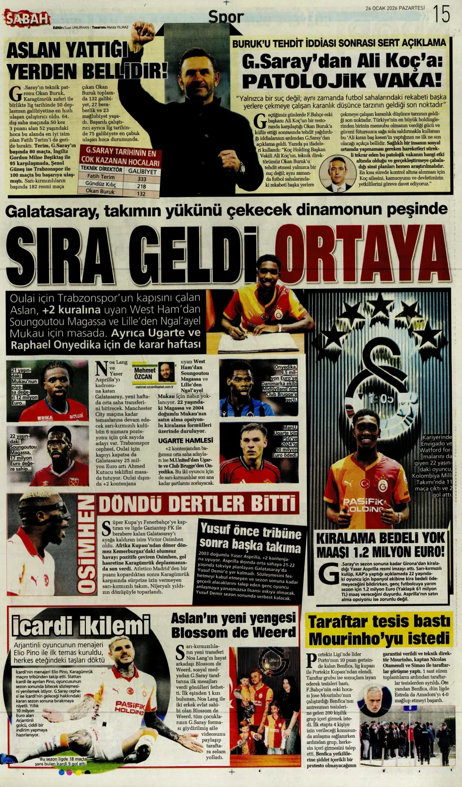 "Galatasaray'dan Icardi için bomba karar çıktı" | Sporun manşetleri - 20