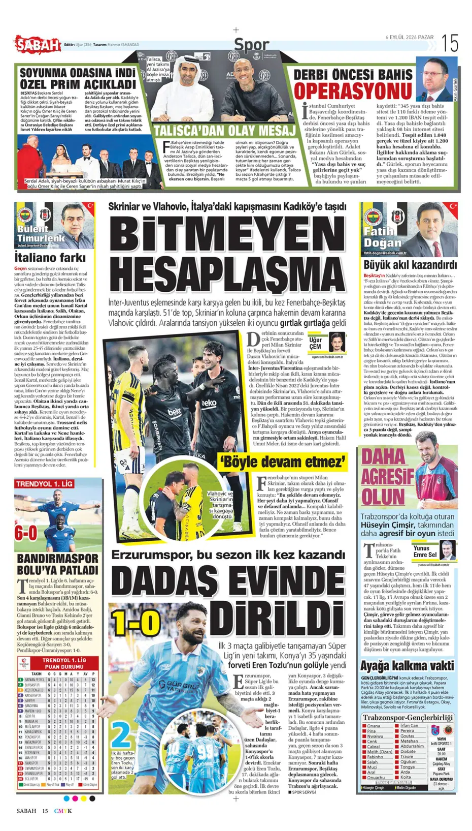 "Kadıköy'ün kralı Kartal" | Sporun manşetleri - 27 "Kadıköy'ün kralı Kartal" | Sporun manşetleri - 27