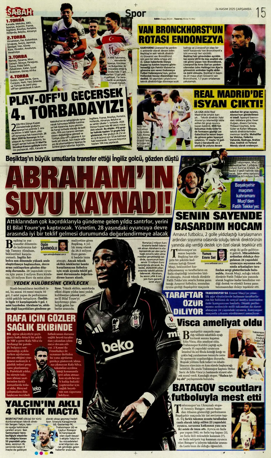 "Galatasaray Şampiyonlar Ligi'nde sakata geldi" | Sporun manşetleri - 13