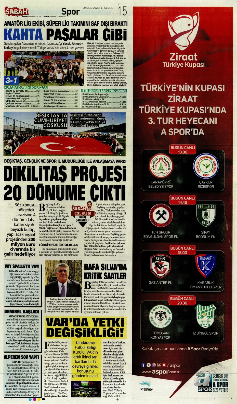 "Talisca teklife "Evet" dedi" | Sporun manşetleri - 11