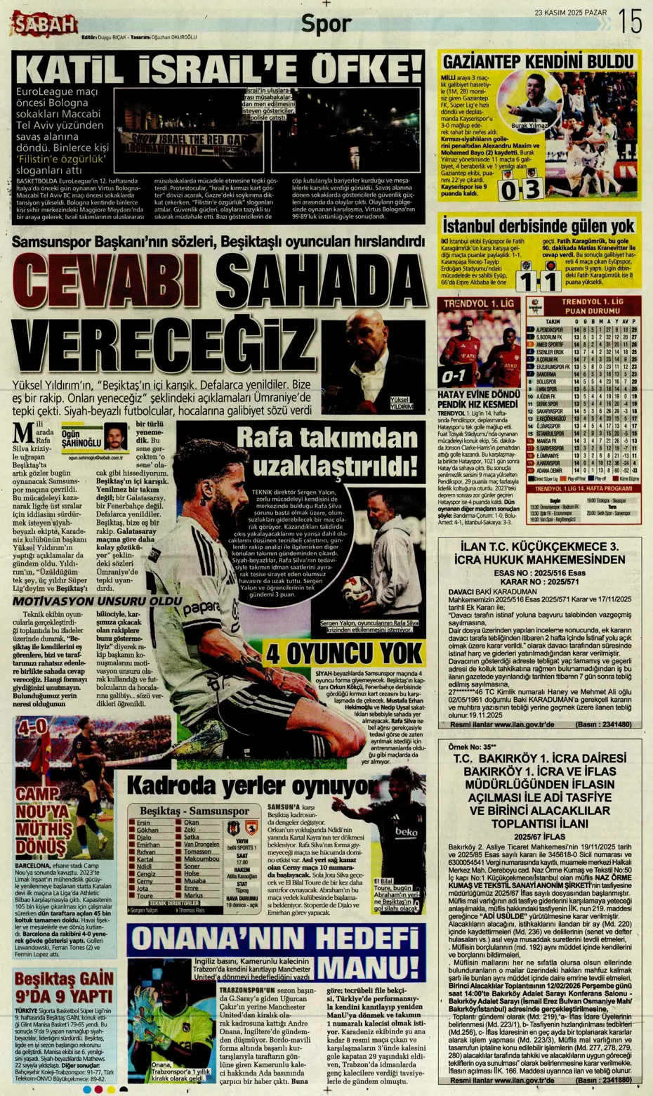 "Jadon Sancho bedavaya Fenerbahçe'ye" | Sporun manşetleri - 8