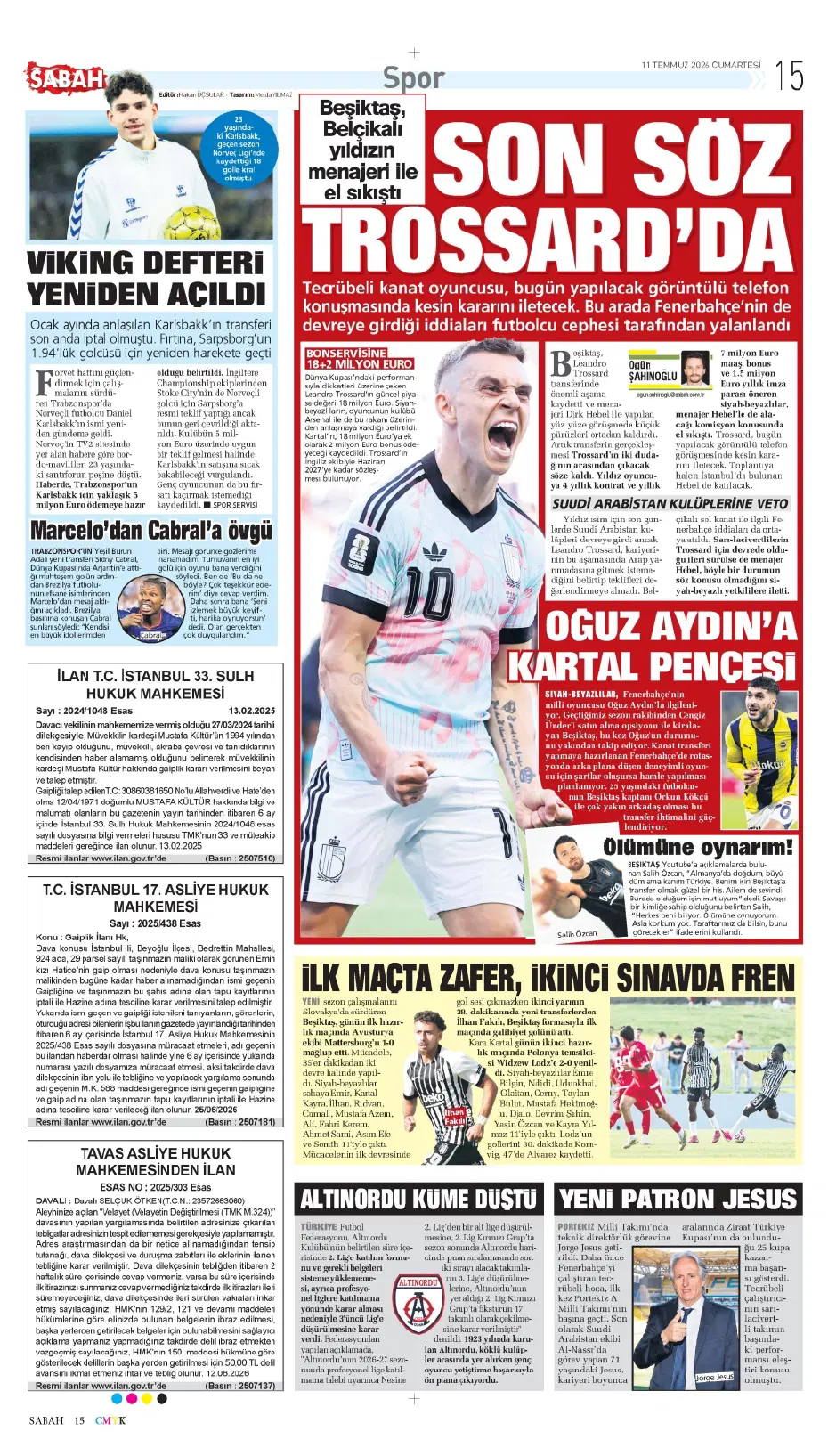 Kerem Aktürkoğlu için rekor teklif | Sporun manşetleri - 17