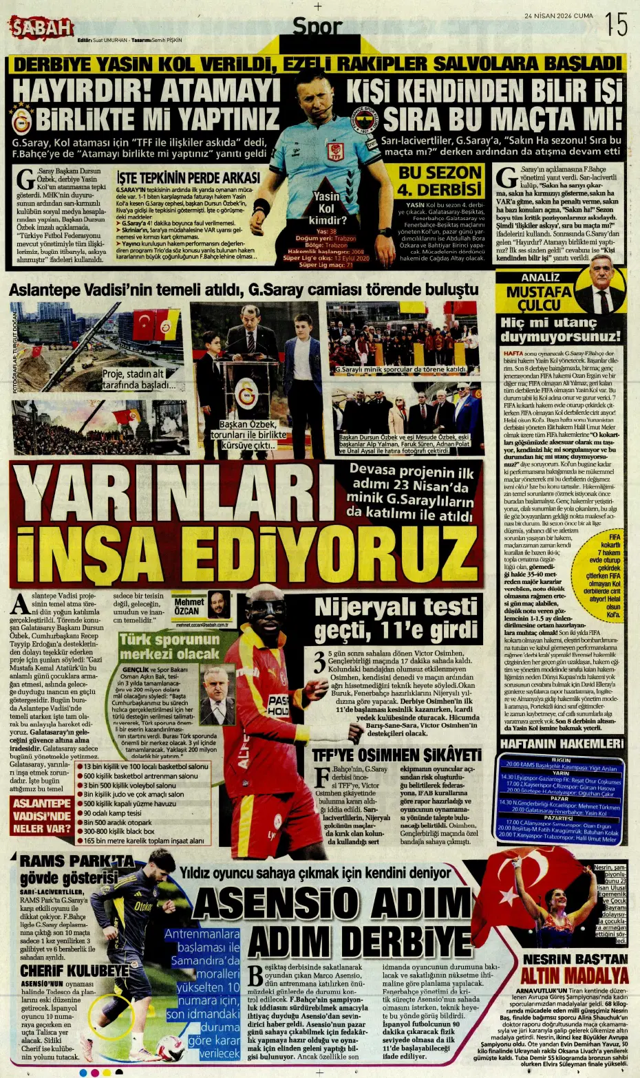 Ve Osimhen için kritik gün geldi çattı | Sporun manşetleri - 9