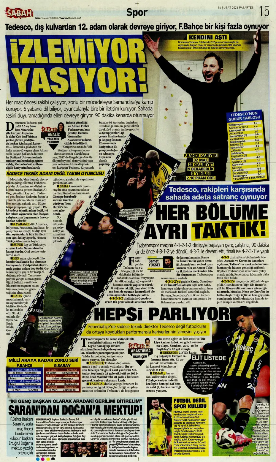 "Galatasaray Fenerbahçe'yi FIFA'ya şikayet ediyor" | Sporun manşetleri - 16