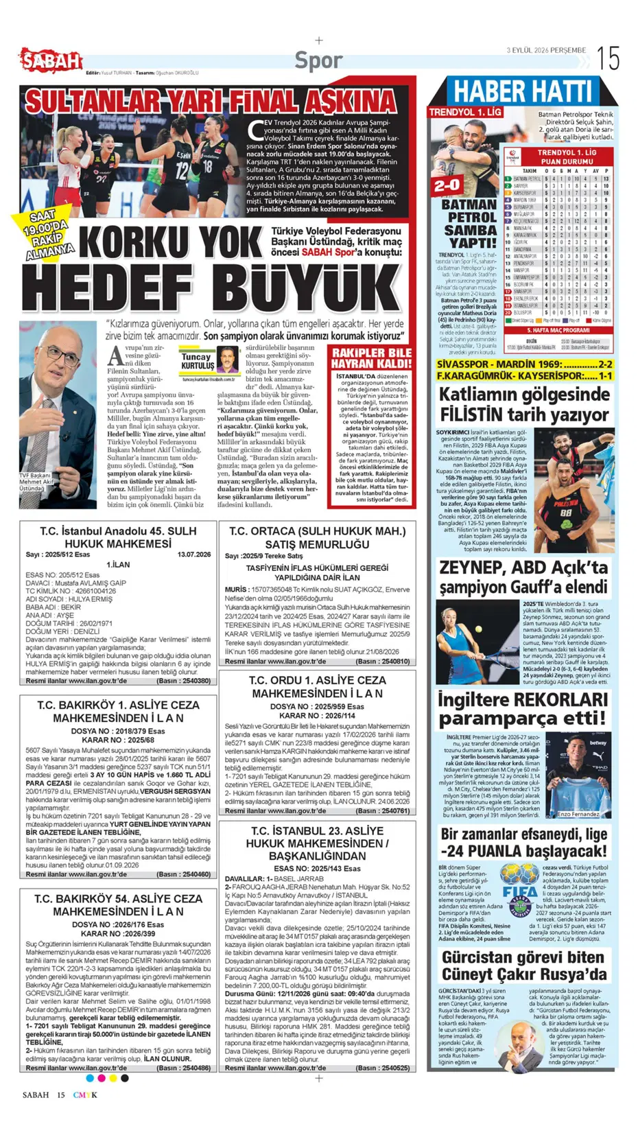 Can Uzun derken 2 isim daha! Fenerbahçe'den son gün bombaları | Sporun manşetleri - 18 Can Uzun derken 2 isim daha! Fenerbahçe'den son gün bombaları | Sporun manşetleri - 18