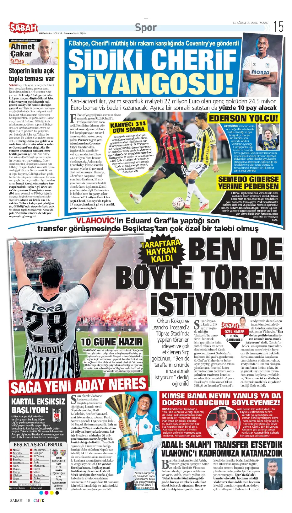 Jorge Mendes devreye girdi, Fenerbahçe'de flaş ayrılık adım adım geliyor | Sporun manşetleri - 23