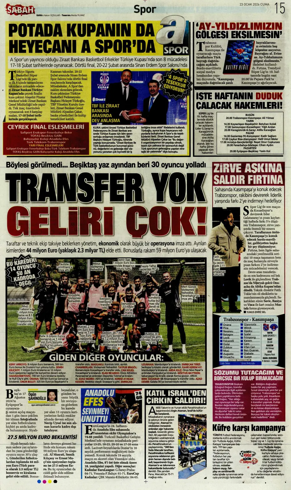 "Fenerbahçe'de En-Nesyri'nin yerine gelecek golcü belli" | Sporun manşetleri - 14 "Fenerbahçe'de En-Nesyri'nin yerine gelecek golcü belli" | Sporun manşetleri - 14