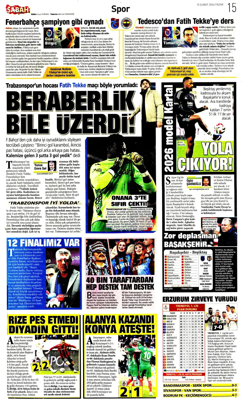 "Eyvah! Galatasaray'da Yunus Akgün endişesi" | Sporun manşetleri - 17 "Eyvah! Galatasaray'da Yunus Akgün endişesi" | Sporun manşetleri - 17