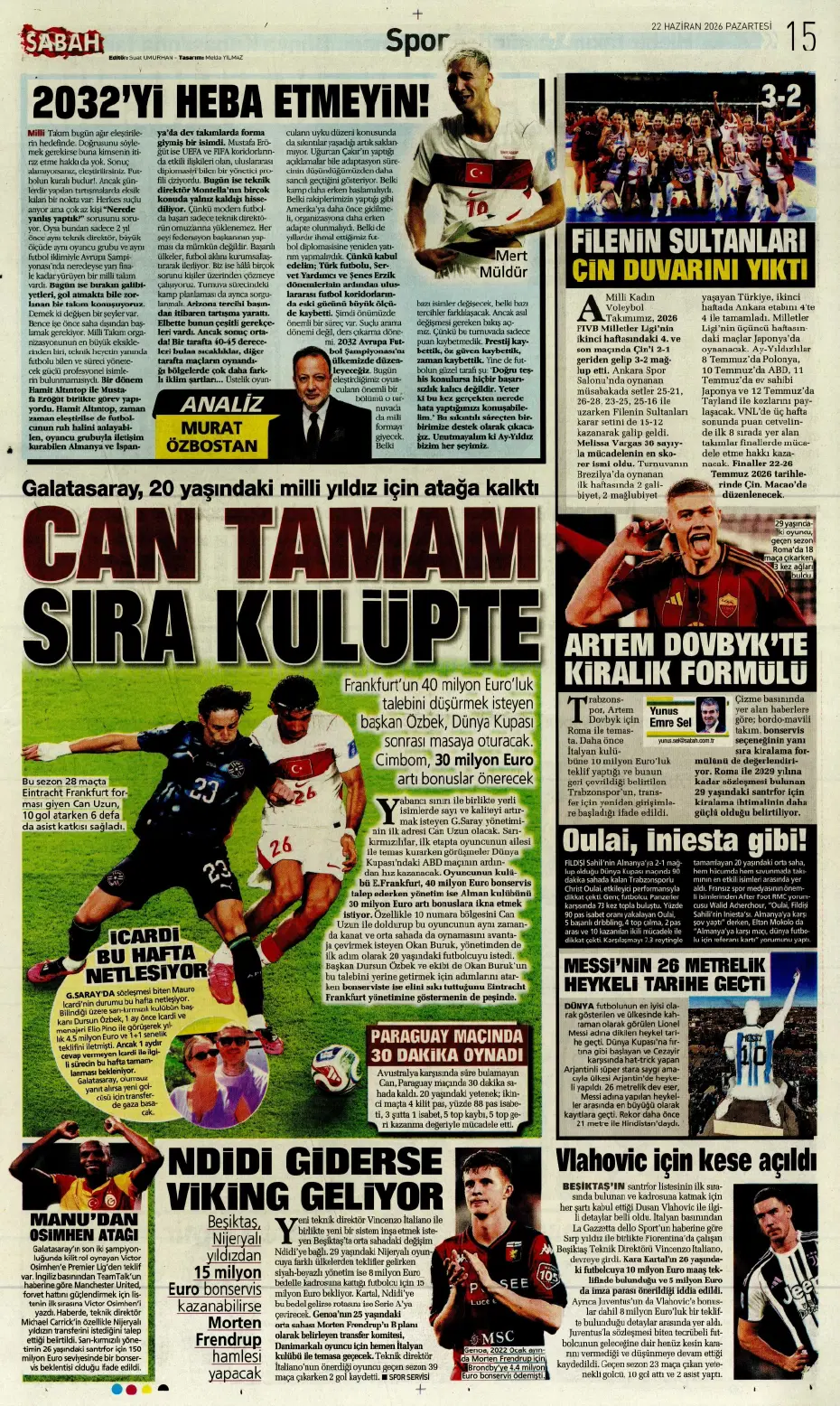 İsmail Kartal'dan Sidiki Cherif'le ilgili karar çıktı | Sporun manşetleri - 4 İsmail Kartal'dan Sidiki Cherif'le ilgili karar çıktı | Sporun manşetleri - 4