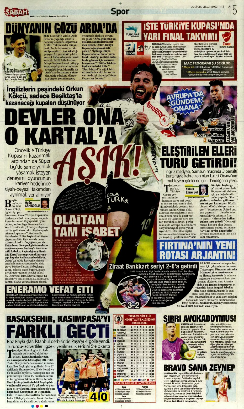 "Orkun Kökçü için 60 milyon euroyu gözden çıkardılar" | Sporun manşetleri - 9