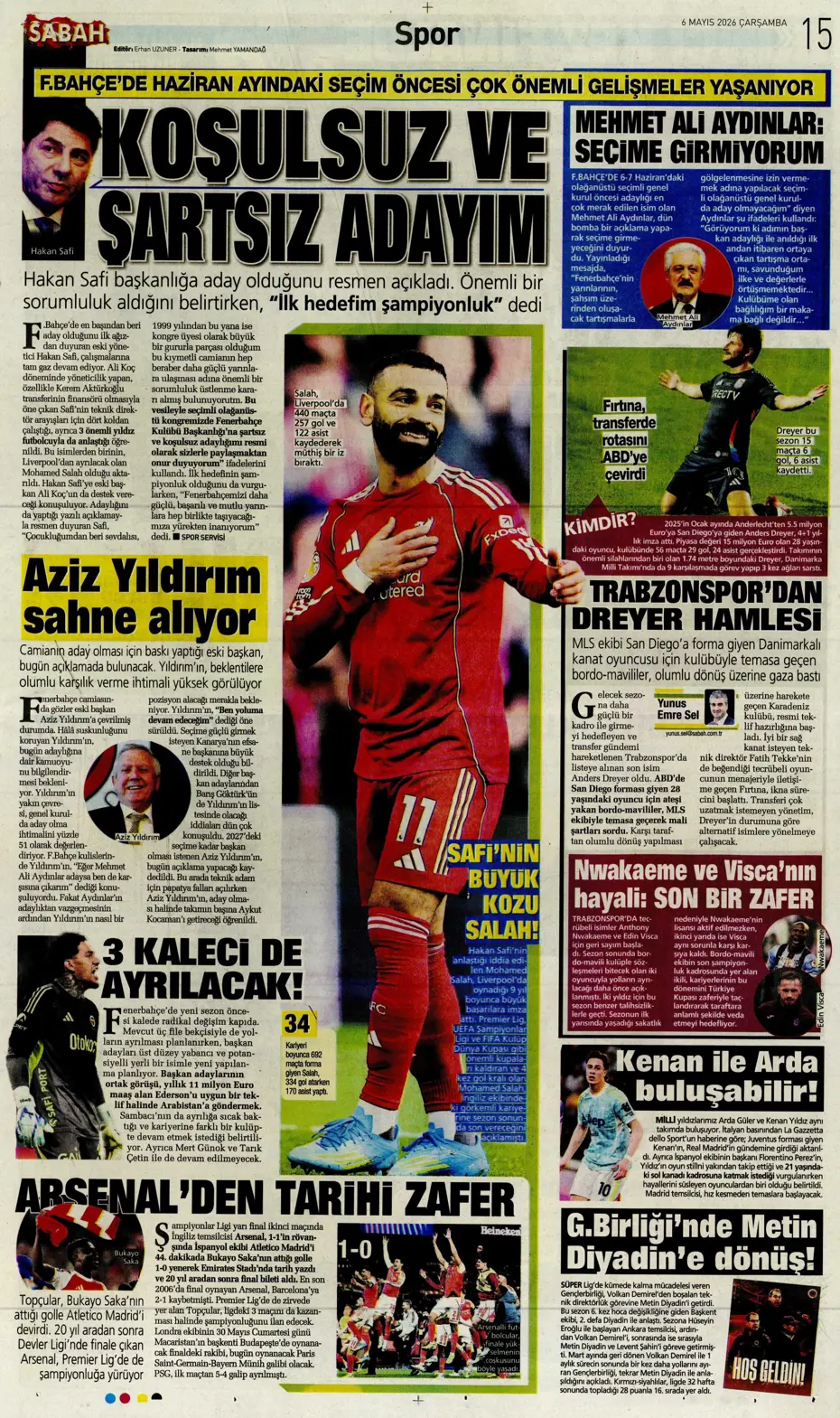 Sadettin Saran giderayak 3 yıldızı Fenerbahçe'ye kazandırıyor | Sporun manşetleri - 11 Sadettin Saran giderayak 3 yıldızı Fenerbahçe'ye kazandırıyor | Sporun manşetleri - 11