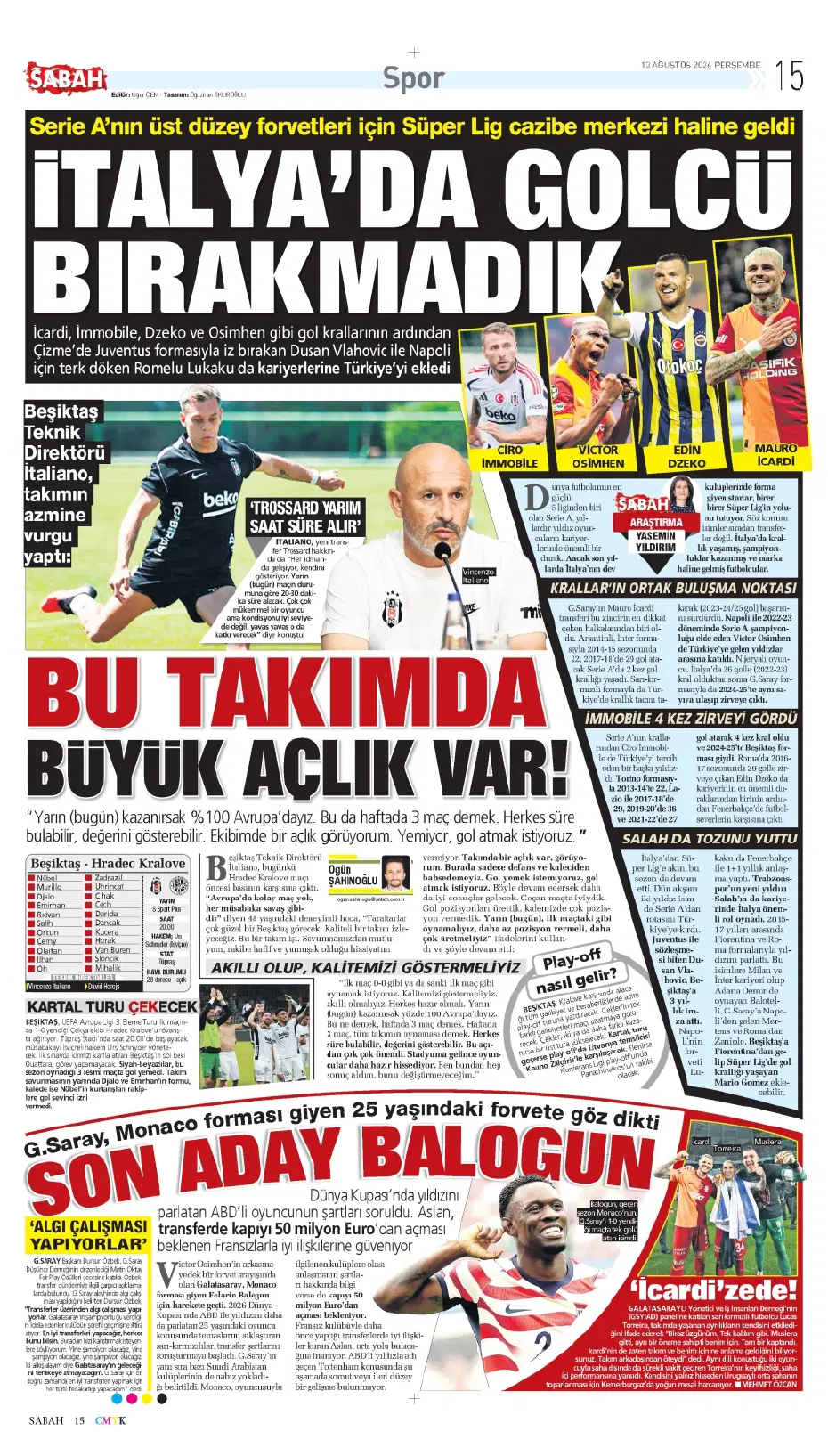 Yüksel Yıldırım, Fenerbahçe'den flaş bir transfer yapıyor | Sporun manşetleri - 22 Yüksel Yıldırım, Fenerbahçe'den flaş bir transfer yapıyor | Sporun manşetleri - 22