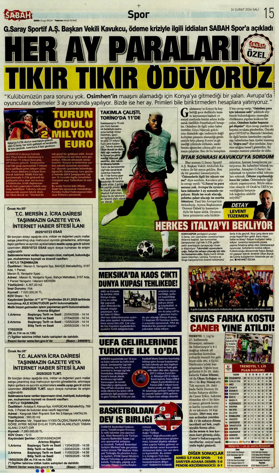 "Okan Buruk'tan bomba karar: Artık Osimhen'siz kalmayacak" | Sporun manşetleri - 11