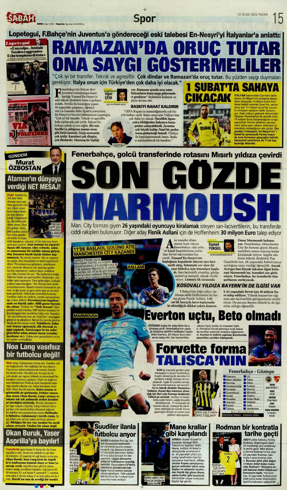 "Asprilla sonrası Galatasaray'ın 3. transferi de belli oldu" | Sporun manşetleri - 13