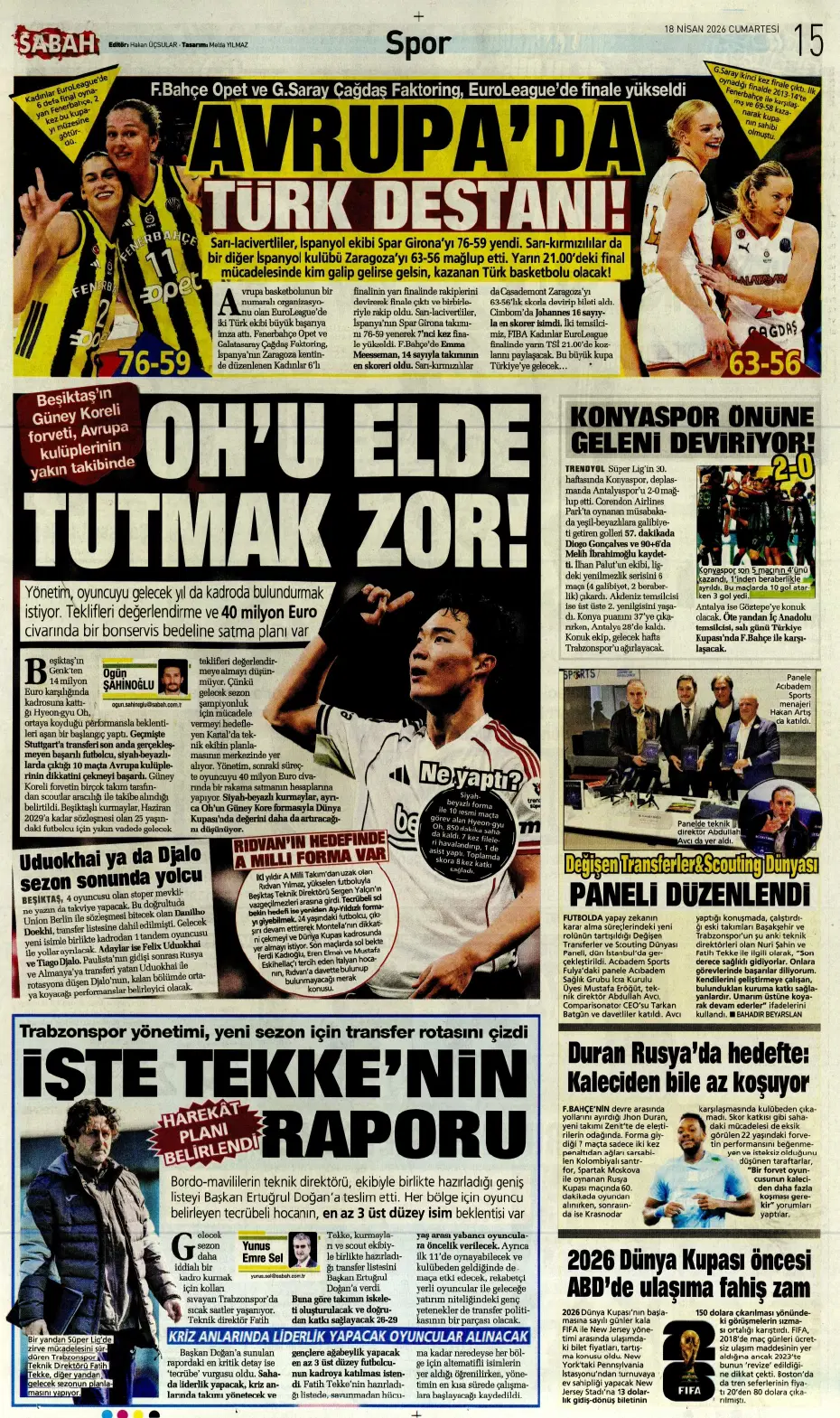 Ederson acı son | Sporun manşetleri - 12