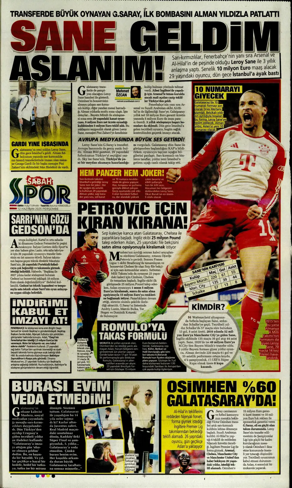 "Osimhen'in yerine En-Nesyri" | Sporun manşetleri - 10