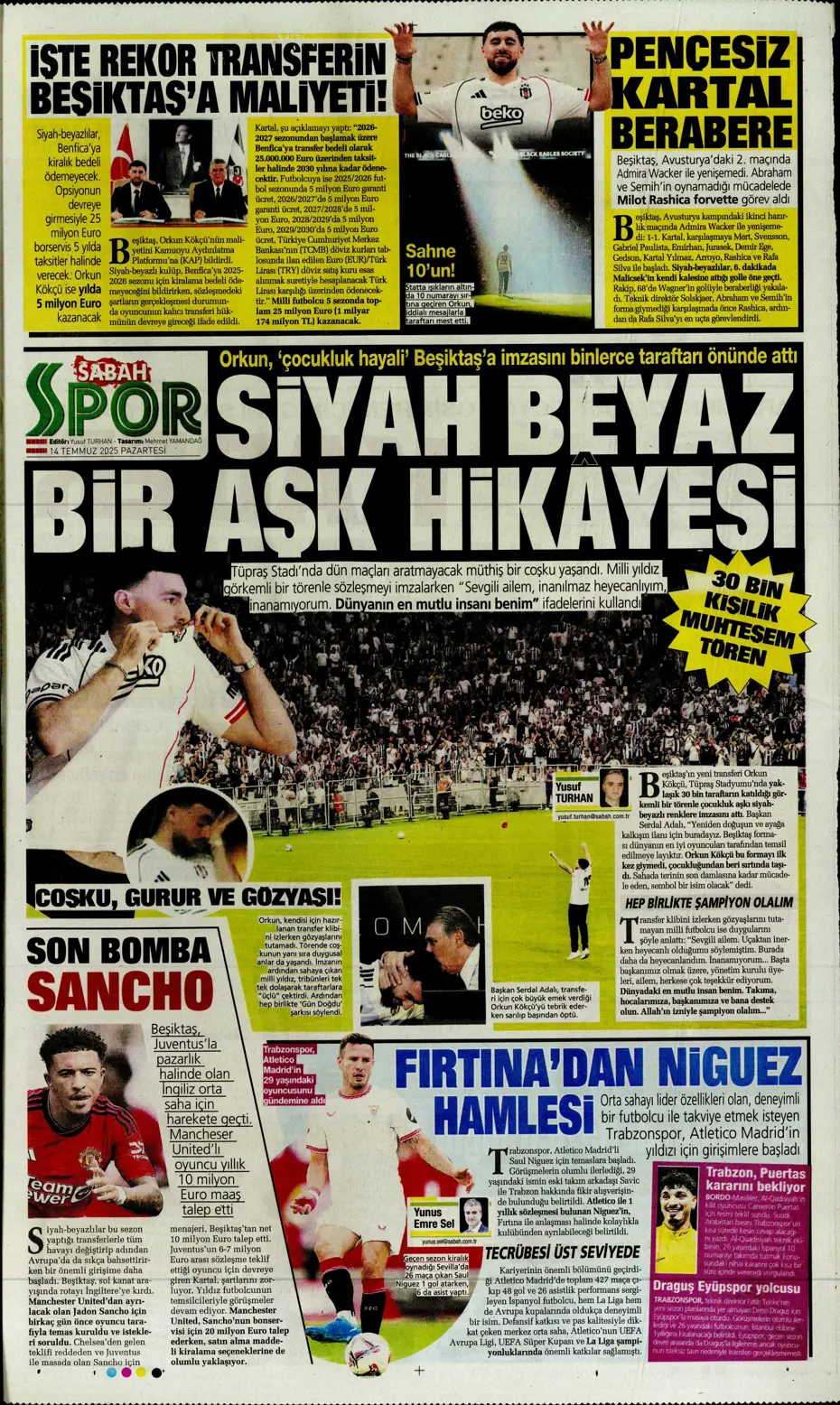 "Marco Asensio Fenerbahçe'de" | Sporun manşetleri - 10