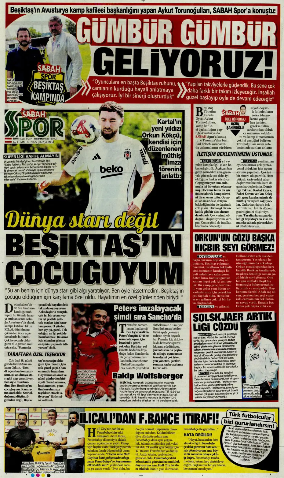 "Sofyan Amrabat'tan şok eden tavır" | Sporun manşetleri - 10