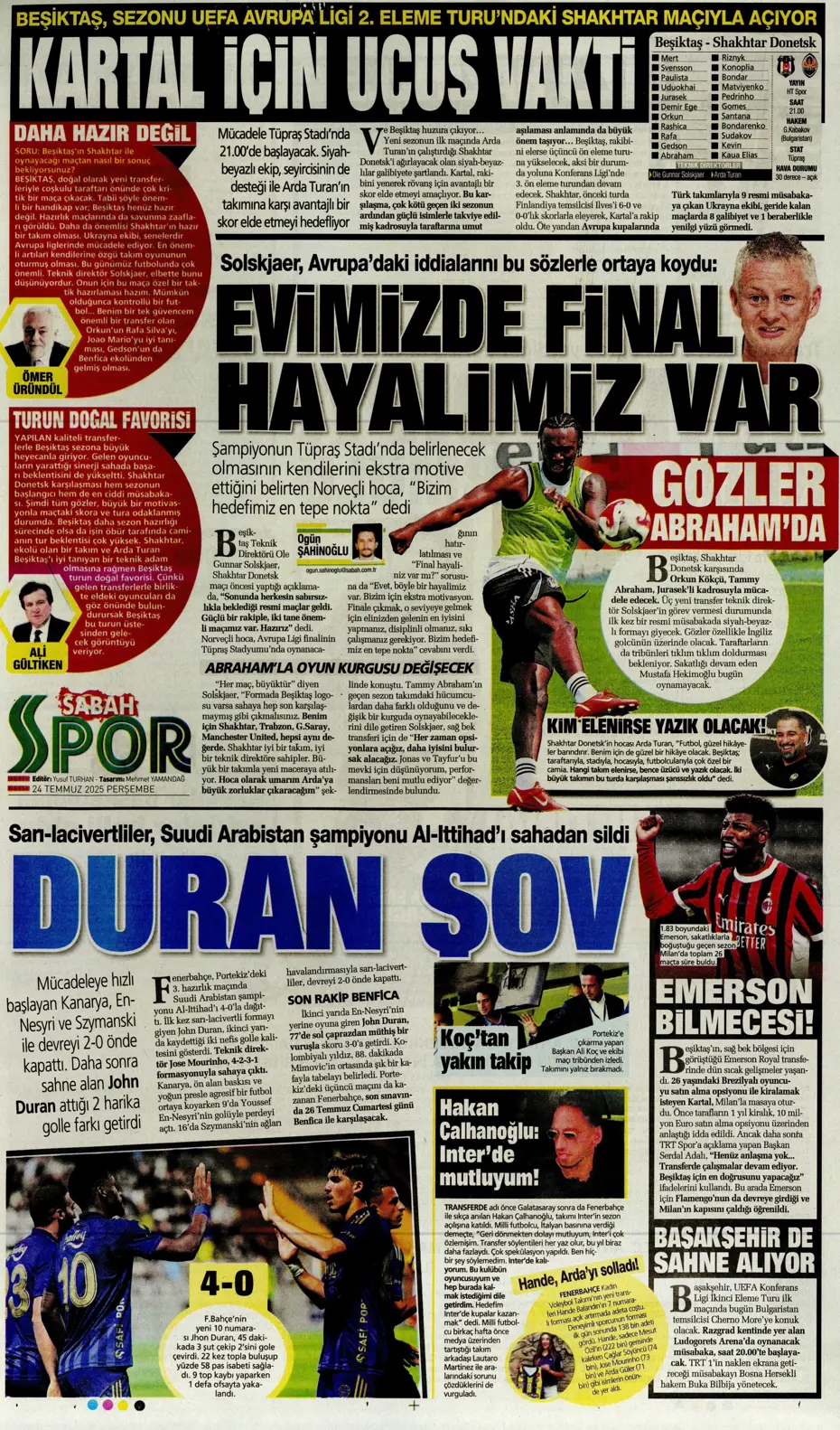 "Enzo Millot Aslan oluyor" | Sporun manşetleri - 12