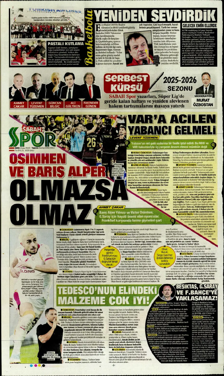 "Fenerbahçe'den David Alaba bombası" | Sporun manşetleri - 7