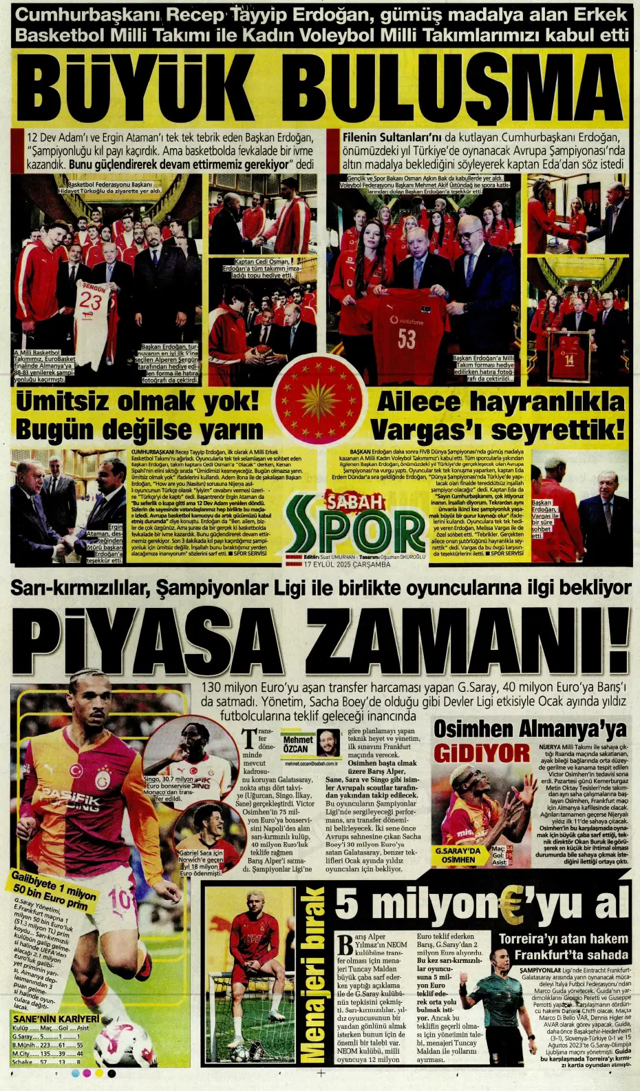 "Okan Buruk'un İlkay-Sane planı" | Sporun manşetleri - 6