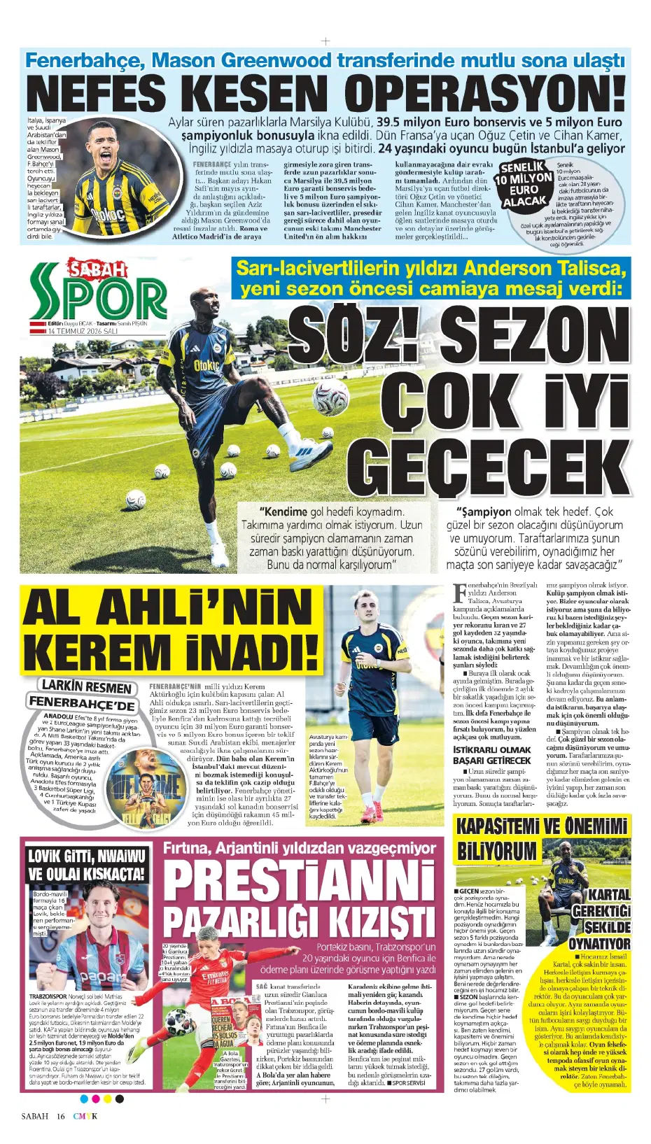 Galatasaray'ın sıradaki bombası Phil Foden | Sporun manşetleri - 13