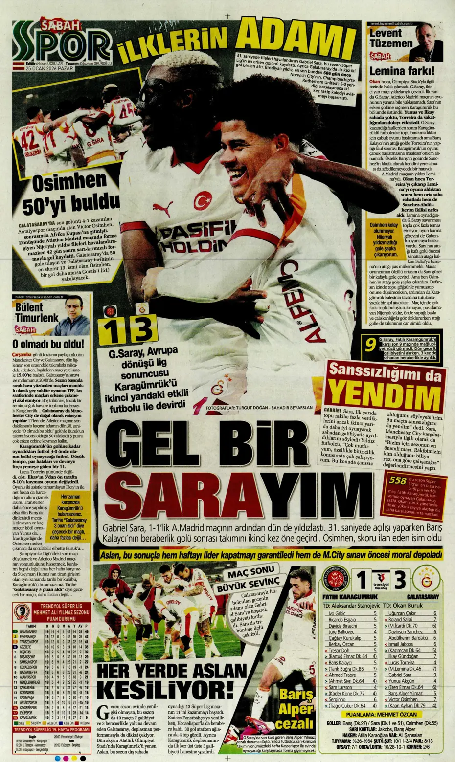 "Asprilla sonrası Galatasaray'ın 3. transferi de belli oldu" | Sporun manşetleri - 20